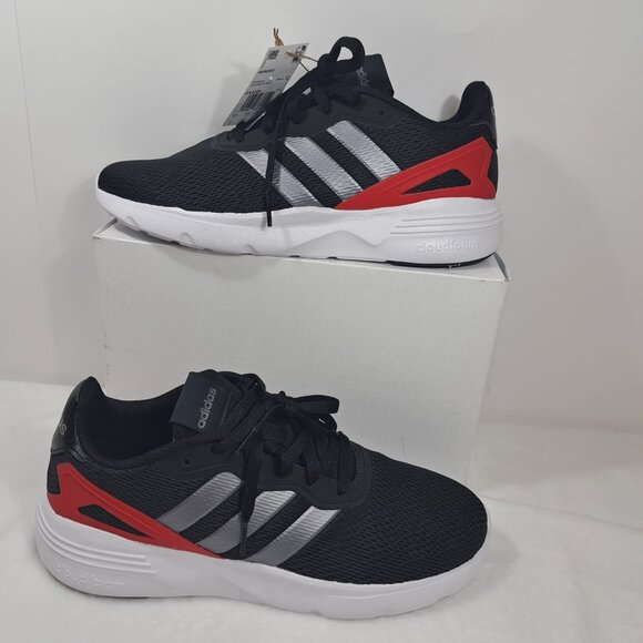 Adidas Nebzed Cloudfoam Lifestyle Running GX4284 Black‎ /Vived Red Men SZ 11 main image 6